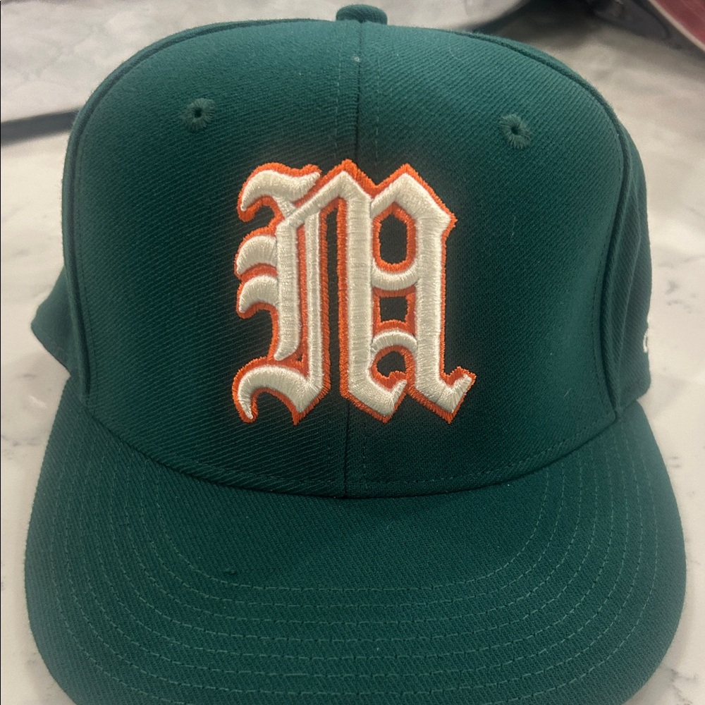 Adidas Dark Green Cap with Orange Logo